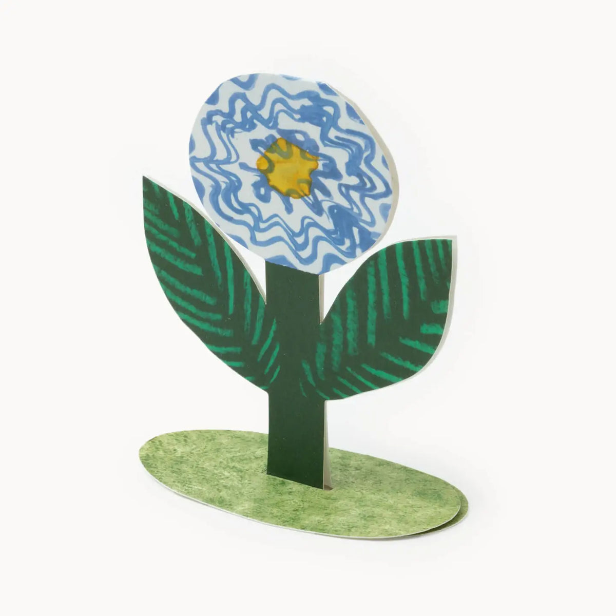 Blå blomst ståkort - Hadley